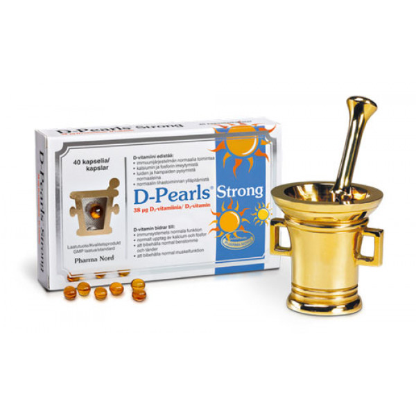 Витамин D-Pearls Strong 38 µg 160 капсул Pharma Nord Витамин D-Pearls Strong 38 µg 160 капсул Pharma Nord