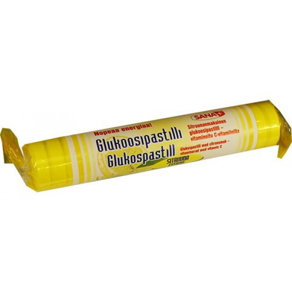 Глюкоза с лимоном и витамином С Glukospastilli Sitruuna 39 гр. Sana+ Глюкоза с лимоном и витамином С Glukospastilli Sitruuna 39 гр. Sana+