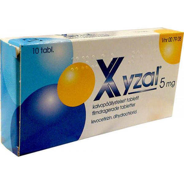 Таблетки от аллергии покрытые оболочкой Xyzal 5 мг 10 шт. UCB Таблетки от аллергии покрытые оболочкой Xyzal 5 мг 10 шт. UCB
