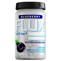 Таблетки Фторида натрия со вкусом черники FLUX BLUEBERRY 0,25 мг 100 шт. Actavis Таблетки Фторида натрия со вкусом черники FLUX BLUEBERRY 0,25 мг 100 шт. Actavis