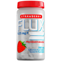Таблетки Фторида натрия с клубникой FLUX STRAWBERRY 0,25 мг 300 шт Actavis Таблетки Фторида натрия с клубникой FLUX STRAWBERRY 0,25 мг 300 шт Actavis
