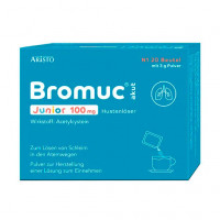 Порошок от кашля BROMUC akut Junior 100 mg Hustenlöser P. H. e. L. z. E.  20 шт Aristo Pharma