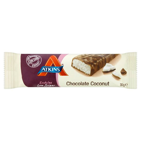 Батончик для похудения шоколад с кокосом Atkins Endulge Chocolate Coconut Bar 35 гр 1 шт Atkins Батончик для похудения шоколад с кокосом Atkins Endulge Chocolate Coconut Bar 35 гр 1 шт Atkins