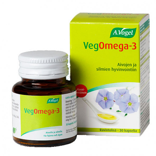Капсулы VegOmega-3 с льняным маслом и маслом морских водорослей 30 шт A.Vogel Капсулы VegOmega-3 с льняным маслом и маслом морских водорослей 30 шт A.Vogel