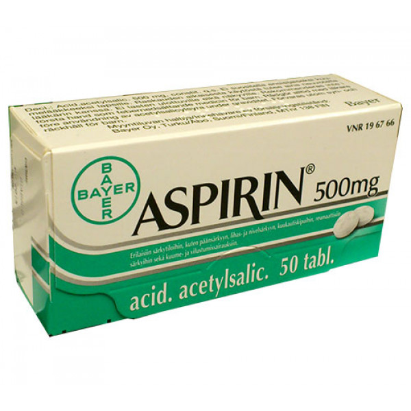 Таблетки Аспирина жаропонижающие и болеутоляющие Aspirin 500 мг 50 шт Bayer Таблетки Аспирина жаропонижающие и болеутоляющие Aspirin 500 мг 50 шт Bayer