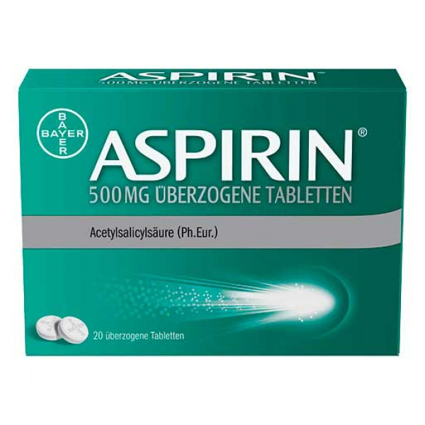 Таблетки Аспирина ASPIRIN 500 mg überzogene Tabletten 20 шт Bayer Таблетки Аспирина ASPIRIN 500 mg überzogene Tabletten 20 шт Bayer
