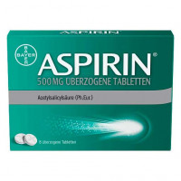Таблетки Аспирина ASPIRIN 500 mg überzogene Tabletten 8 шт Bayer Таблетки Аспирина ASPIRIN 500 mg überzogene Tabletten 8 шт Bayer
