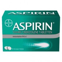 Таблетки Аспирина ASPIRIN 500 mg überzogene Tabletten 80 шт Bayer Таблетки Аспирина ASPIRIN 500 mg überzogene Tabletten 80 шт Bayer