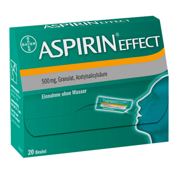 Гранулы Аспирина 500 мг таят во рту ASPIRIN Effect Granulat 20 шт Bayer Гранулы Аспирина 500 мг таят во рту ASPIRIN Effect Granulat 20 шт Bayer
