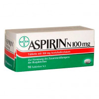 Таблетки Аспирина ASPIRIN N 100 mg Tabletten 98 шт Bayer Таблетки Аспирина ASPIRIN N 100 mg Tabletten 98 шт Bayer