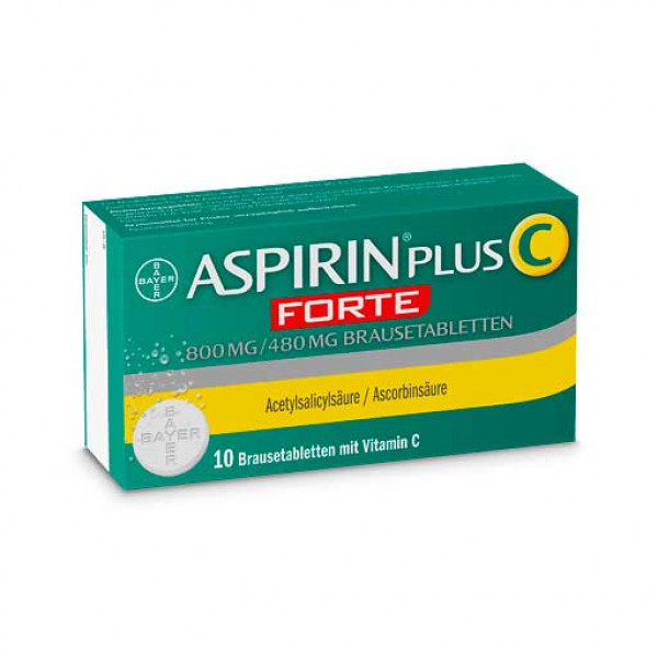 Шипучие таблетки Аспирина ASPIRIN plus C forte 800 mg/480 mg Brausetabletten 10 шт Bayer Шипучие таблетки Аспирина ASPIRIN plus C forte 800 mg/480 mg Brausetabletten 10 шт Bayer