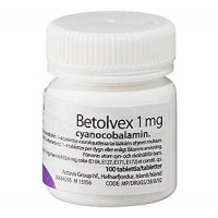 Витамин В12 Betolvex 1 mg 100 таблеток Actavis Витамин В12 Betolvex 1 mg 100 таблеток Actavis