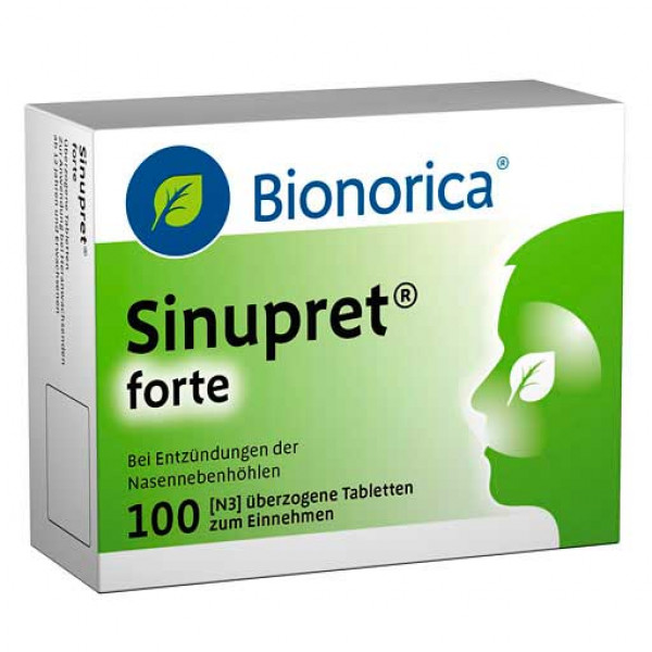 Таблетки от насморка SINUPRET forte überzogene Tabletten 100 шт Bionorica Таблетки от насморка SINUPRET forte überzogene Tabletten 100 шт Bionorica
