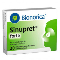 Таблетки от насморка SINUPRET forte überzogene Tabletten 20 шт Bionorica Таблетки от насморка SINUPRET forte überzogene Tabletten 20 шт Bionorica