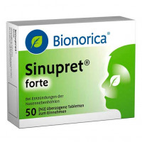 Таблетки от насморка SINUPRET forte überzogene Tabletten 50 шт Bionorica Таблетки от насморка SINUPRET forte überzogene Tabletten 50 шт Bionorica
