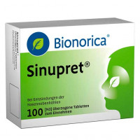 Таблетки от насморка SINUPRET überzogene Tabletten 100 шт Bionorica Таблетки от насморка SINUPRET überzogene Tabletten 100 шт Bionorica