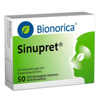 Таблетки от насморка SINUPRET überzogene Tabletten 50 шт Bionorica Таблетки от насморка SINUPRET überzogene Tabletten 50 шт Bionorica
