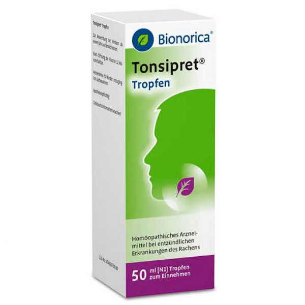 Капли для лечения горла TONSIPRET Tropfen 50 мл Bionorica Капли для лечения горла TONSIPRET Tropfen 50 мл Bionorica
