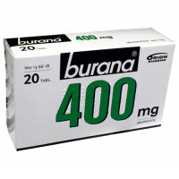 Таблетки жаропонижающие и болеутоляющие Burana 400 мг покрытые оболочкой 20 шт. Burana Таблетки жаропонижающие и болеутоляющие Burana 400 мг покрытые оболочкой 20 шт. Burana