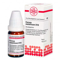 Гомеопатические шарики FERRUM METALLICUM D 10 Globuli 10 гр DHU