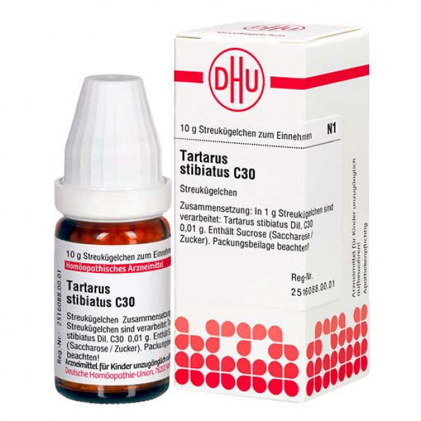 Гомеопатические шарики TARTARUS STIBIATUS C 30 Globuli 10 гр DHU Гомеопатические шарики TARTARUS STIBIATUS C 30 Globuli 10 гр DHU