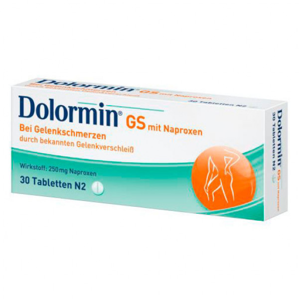 Средство от боли в суставах DOLORMIN GS mit Naproxen 30 таблеток Dolormin Средство от боли в суставах DOLORMIN GS mit Naproxen 30 таблеток Dolormin