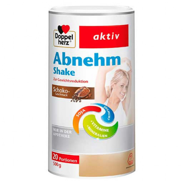 Шоколадная пудра для похудения DOPPELHERZ Abnehm Shake Schoko Pulver 500 гр DoppelHerz Шоколадная пудра для похудения DOPPELHERZ Abnehm Shake Schoko Pulver 500 гр DoppelHerz