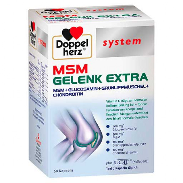 Витамины для суставов DOPPELHERZ MSM Gelenk extra system Kapseln 60 шт DoppelHerz Витамины для суставов DOPPELHERZ MSM Gelenk extra system Kapseln 60 шт DoppelHerz