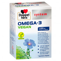 Капсулы Омега-3 для вегетарианцев DOPPELHERZ Omega-3 vegan system Kapseln 60 шт DoppelHerz