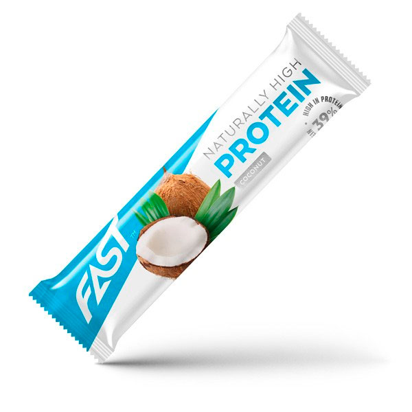Протеиновый батончик NATURALLY HIGH PROTEIN с кокосом 35 гр FAST Протеиновый батончик NATURALLY HIGH PROTEIN с кокосом 35 гр FAST