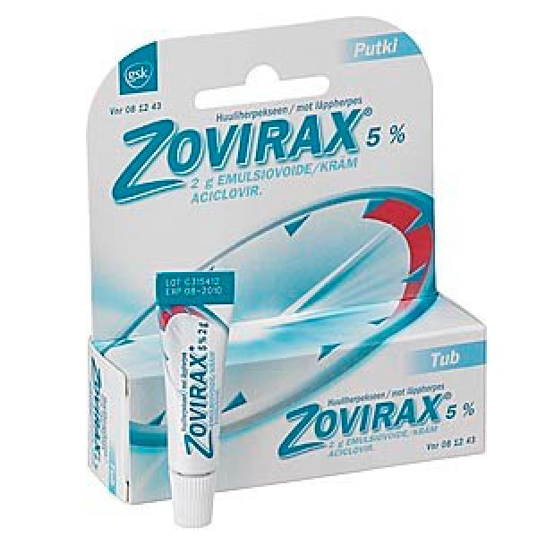 Крем в тубе от герпеса ZOVIRAX EMULSIOVOIDE 5% 2 гр GSK Крем в тубе от герпеса ZOVIRAX EMULSIOVOIDE 5% 2 гр GSK