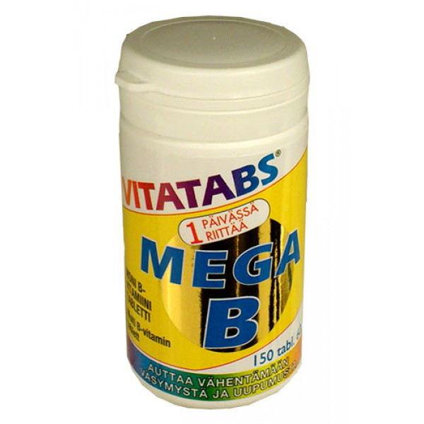 Витамины Vitatabs Mega B 150 таблеток Hankintatukku Витамины Vitatabs Mega B 150 таблеток Hankintatukku