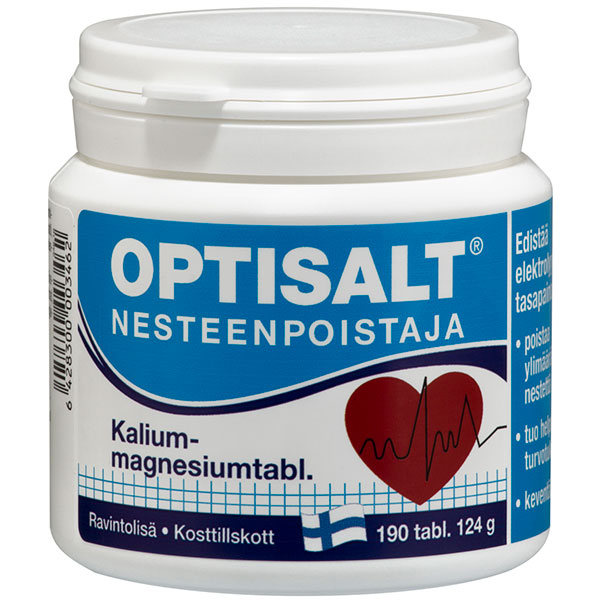 Витамины Optisalt с Калием и Магнием 190 таблеток Hankintatukku Витамины Optisalt с Калием и Магнием 190 таблеток Hankintatukku