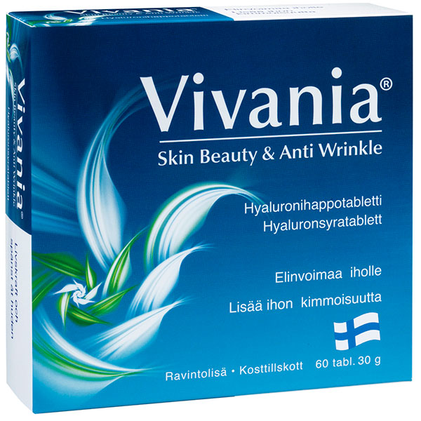 Витамины против морщин Vivania Skin Beauty & Anti Wrinkle 60 таблеток Hankintatukku Витамины против морщин Vivania Skin Beauty & Anti Wrinkle 60 таблеток Hankintatukku