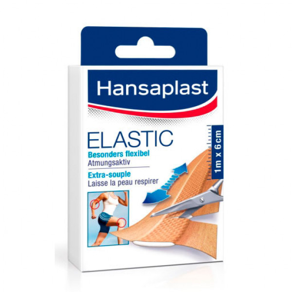 Пластырь эластичный HANSAPLAST Elastic Pflaster 6 cm x 1 m HANSAPLAST Пластырь эластичный HANSAPLAST Elastic Pflaster 6 cm x 1 m HANSAPLAST