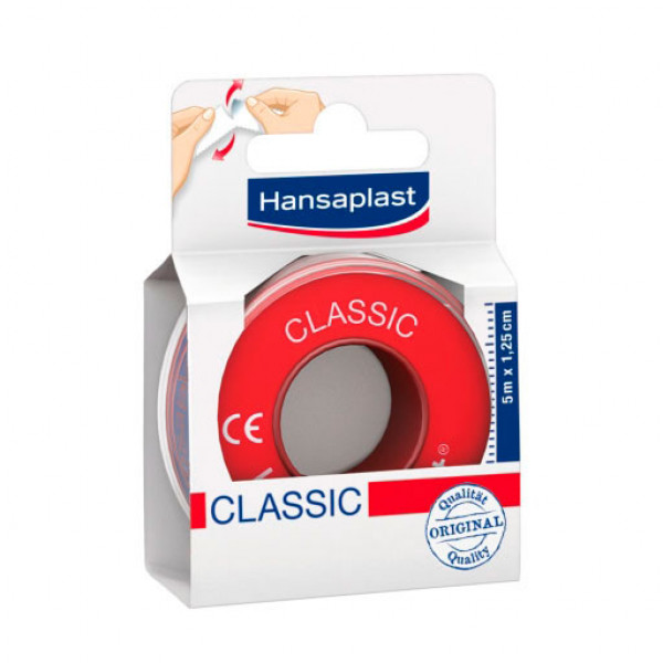 Пластырь классический для фиксации повязок HANSAPLAST Fixierpfl.Classic 1,25 cm x 5 m HANSAPLAST Пластырь классический для фиксации повязок HANSAPLAST Fixierpfl.Classic 1,25 cm x 5 m HANSAPLAST