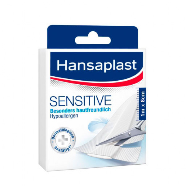Пластырь для чувствительной кожи HANSAPLAST Sensitive Pflaster 8 cm x 1 m HANSAPLAST Пластырь для чувствительной кожи HANSAPLAST Sensitive Pflaster 8 cm x 1 m HANSAPLAST