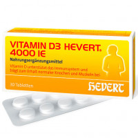 Витамин Д VITAMIN D3 4000 ME HEVERT Tabletten 30 таблеток HEVERT Витамин Д VITAMIN D3 4000 ME HEVERT Tabletten 30 таблеток HEVERT