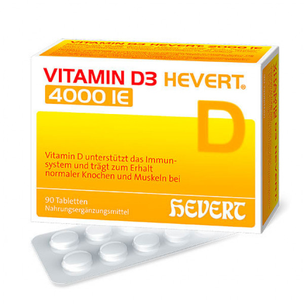Витамин Д VITAMIN D3 4000 ME HEVERT Tabletten 90 таблеток HEVERT Витамин Д VITAMIN D3 4000 ME HEVERT Tabletten 90 таблеток HEVERT