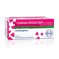 Сироп от аллергии CETIRIZIN HEXAL Saft bei Allergien 75 мл HEXAL Сироп от аллергии CETIRIZIN HEXAL Saft bei Allergien 75 мл HEXAL