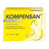 Препарат от гастрита KOMPENSAN Tabletten 340 mg 20 шт Johnson&Johnson Препарат от гастрита KOMPENSAN Tabletten 340 mg 20 шт Johnson&Johnson