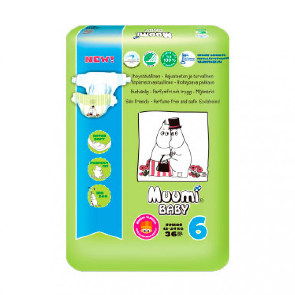 Трусики Walkers 6 12-20 кг 36 шт Muumi Baby Трусики Walkers 6 12-20 кг 36 шт Muumi Baby