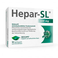Препарат от расстройства желудка HEPAR-SL 320 mg Hartkapseln 50 капсул KLOSTERFRAU
