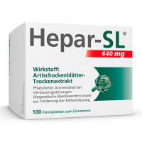 Препарат от расстройства желудка HEPAR-SL 640 mg Filmtabletten 100 таблеток KLOSTERFRAU