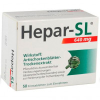 Препарат от расстройства желудка HEPAR-SL 640 mg Filmtabletten 50 таблеток KLOSTERFRAU