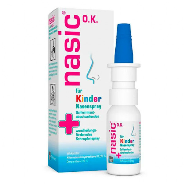 Спрей от насморка детский NASIC für Kinder o.K. Nasenspray 10 мл KLOSTERFRAU Спрей от насморка детский NASIC für Kinder o.K. Nasenspray 10 мл KLOSTERFRAU