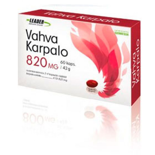 Витамины с клюквой Vahva Karpalo 820 mg 60 капсул Leader Витамины с клюквой Vahva Karpalo 820 mg 60 капсул Leader