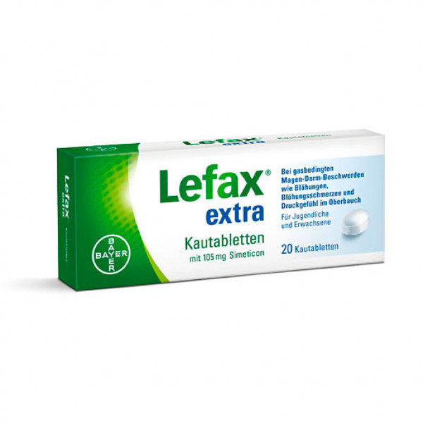 Таблетки жевательные от вздутия живота LEFAX extra Kautabletten 20 шт Lefax Таблетки жевательные от вздутия живота LEFAX extra Kautabletten 20 шт Lefax