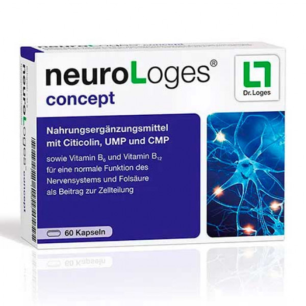 Витамины для нервной системы NEUROLOGES concept Kapseln 60 шт Loges Витамины для нервной системы NEUROLOGES concept Kapseln 60 шт Loges