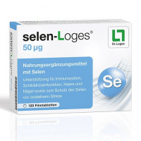 Пищевая добавка с селеном SELEN-LOGES 50 μg Filmtabletten 120 шт Loges Пищевая добавка с селеном SELEN-LOGES 50 μg Filmtabletten 120 шт Loges